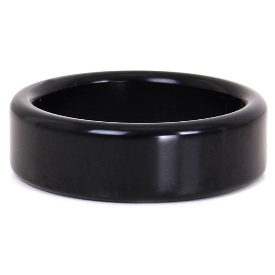 Cockring en aluminium Circle 15mm Noir
