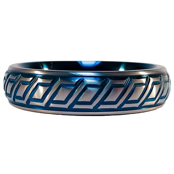 Cockring en métal Blue Wave