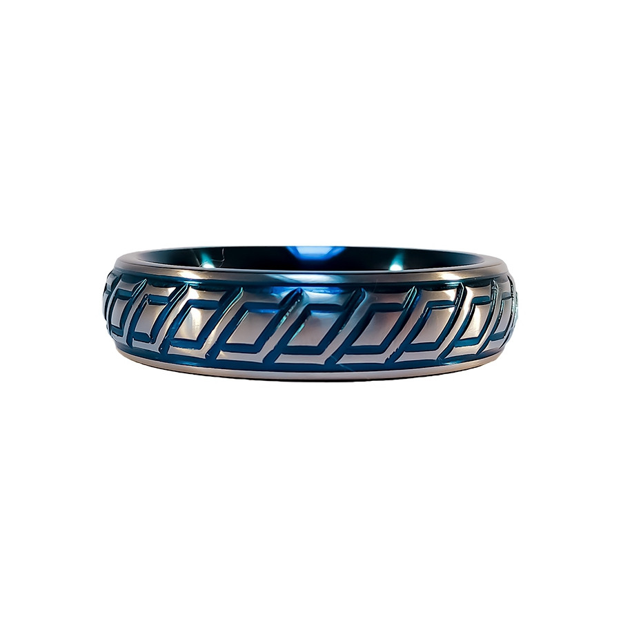 Cockring en métal Blue Wave