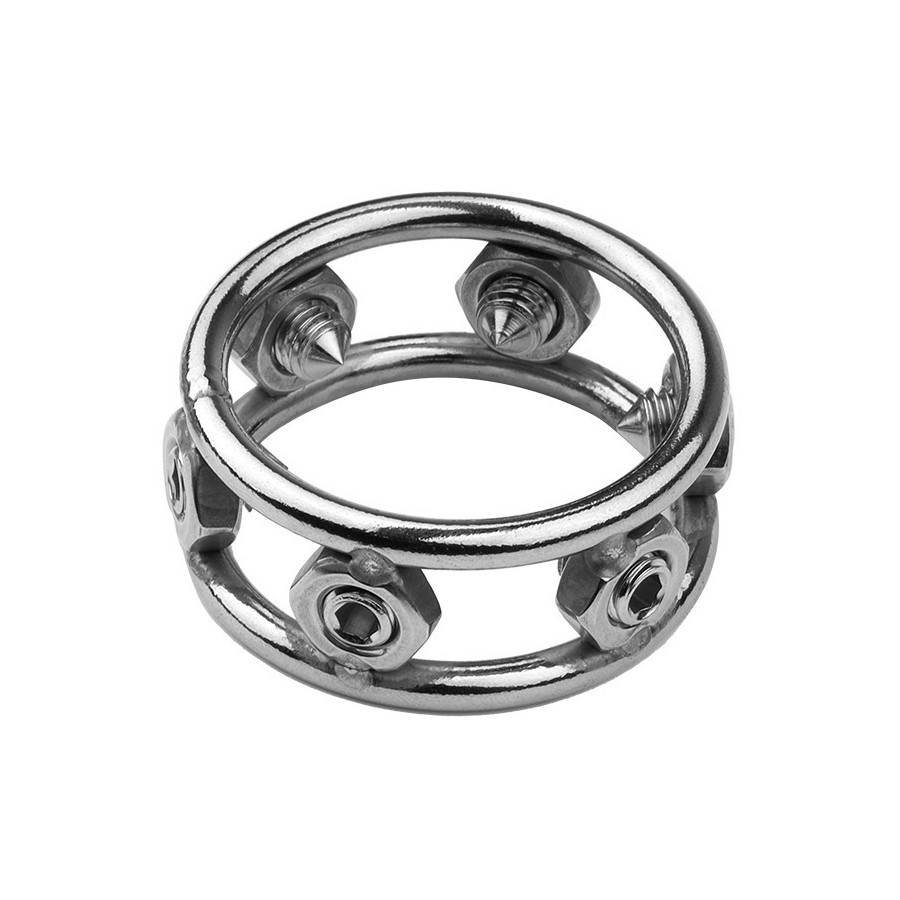 Cockring en métal avec Pics Spikes Steel