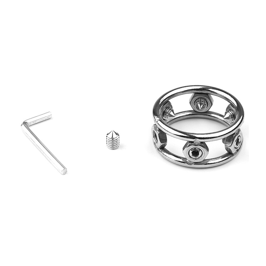 Cockring en métal avec Pics Spikes Steel