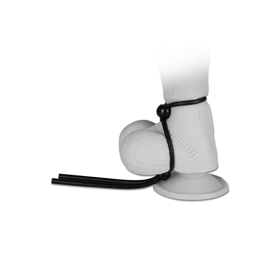 Cock Ring Ajustable Double Noir