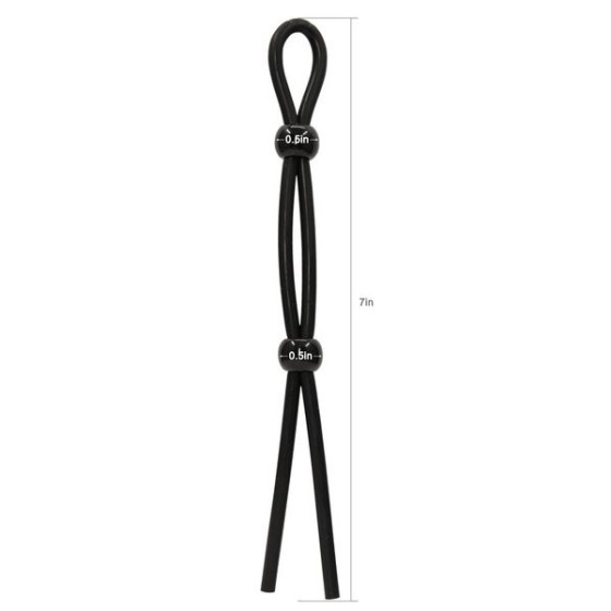 Cock Ring Ajustable Double Noir