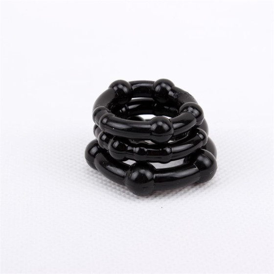Lot de 3 cockrings Mini Noir