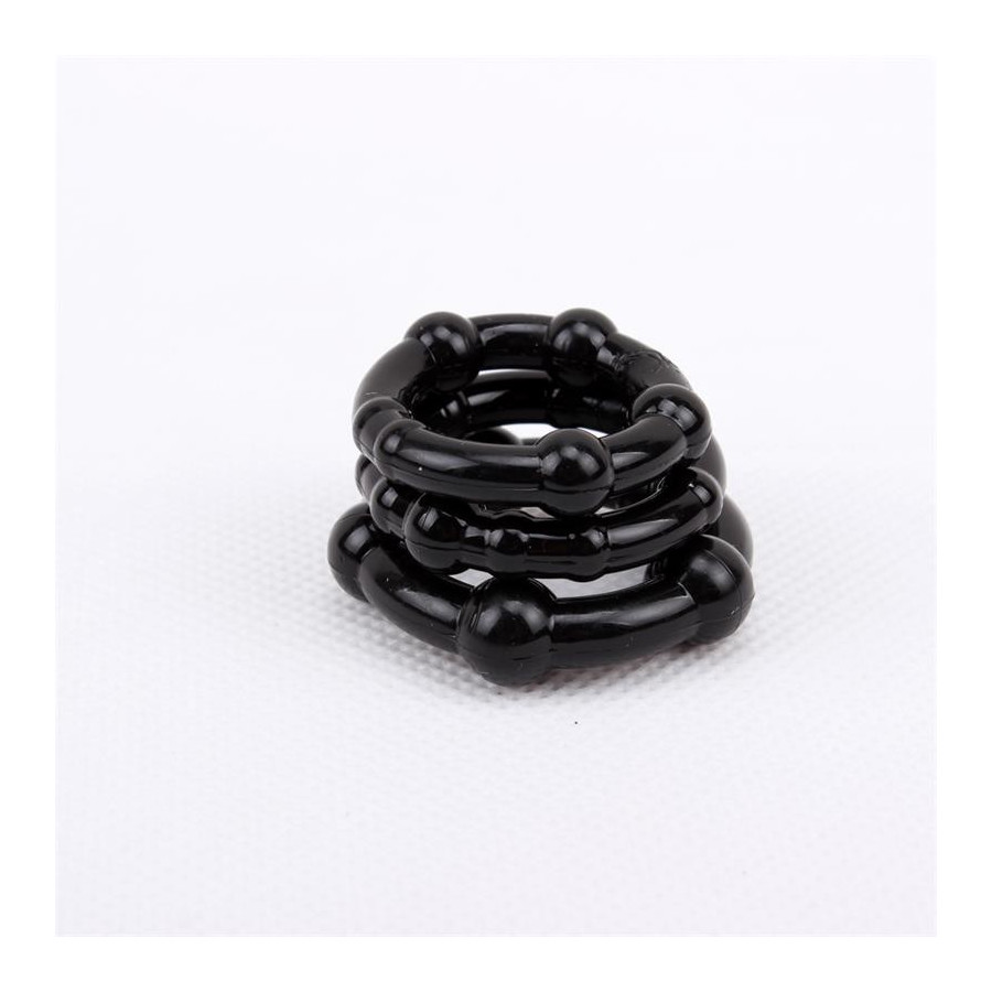 Lot de 3 cockrings Mini Noir