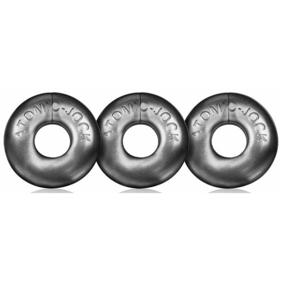 Pack de 3 mini cockrings Oxballs Gris