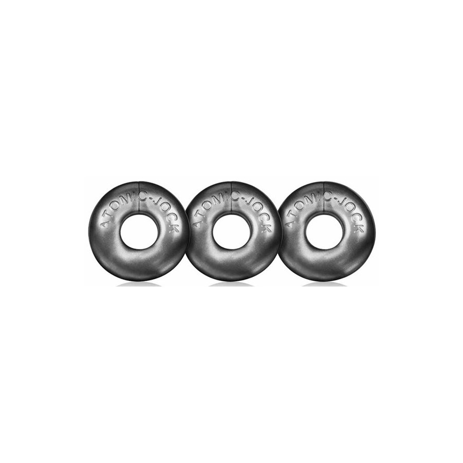 Pack de 3 mini cockrings Oxballs Gris