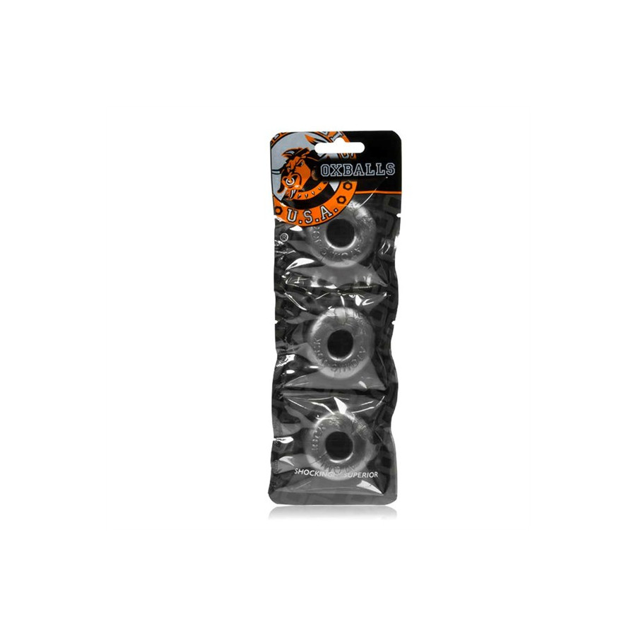 Pack de 3 mini cockrings Oxballs Gris