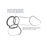 Lot de 3 cockrings Silicone C-Ringz