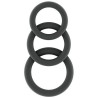 Lot de 3 cockrings Silicone Sono n°25 Gris