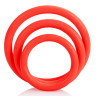 Tri-Rings Cockring Rouge
