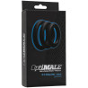Lot de 3 Anneaux Silicone 10mm Noirs