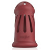 Cage de chasteté ManCage Modèle 28 - 9.5 x 3.5cm Rouge
