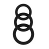 Lot de 3 cockrings Sono N°25 Noirs