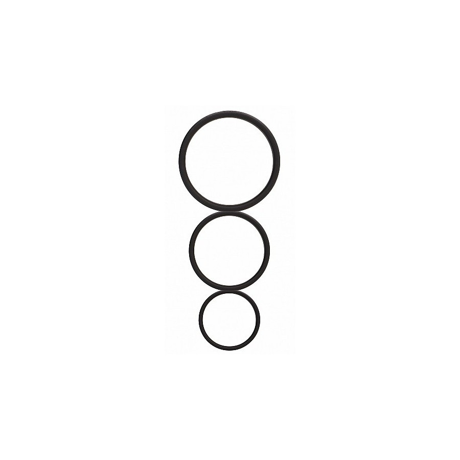 Pack de 3 cockrings en silicone Flat Cocks