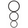 Pack de 3 cockrings en silicone Flat Cocks