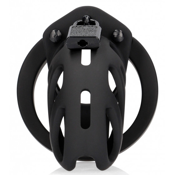 Cage de chasteté ManCage Modèle 24 - 9 x 3.5cm Noire
