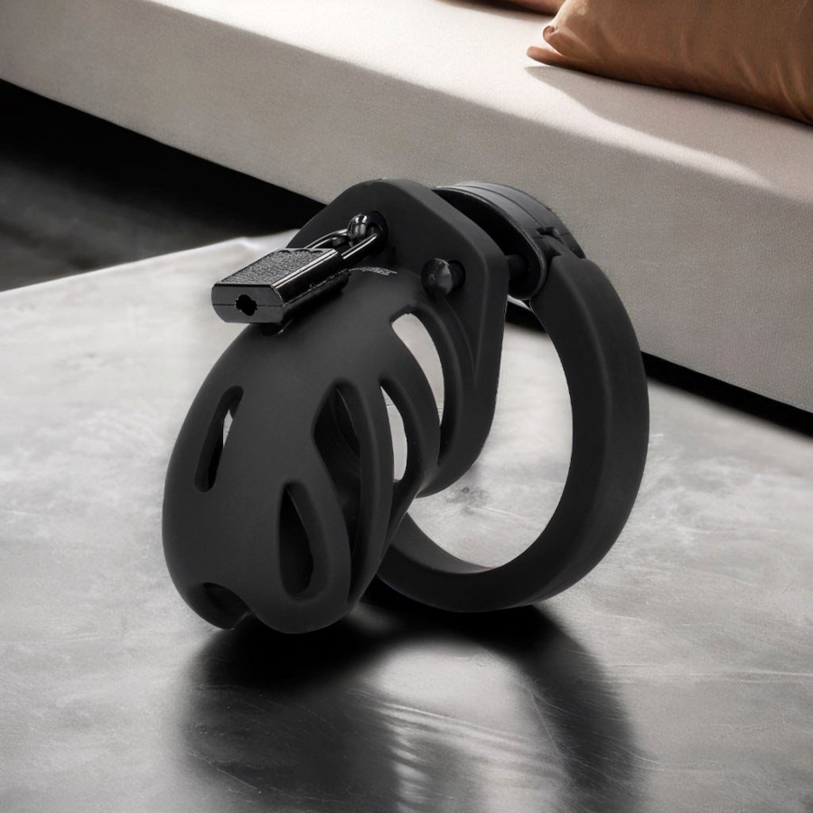 Cage de chasteté ManCage Modèle 23 - 6.5 x 3.5cm Noire