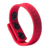 Cockring silicone 3 Snaps Rouge