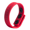 Cockring silicone 3 Snaps Rouge