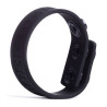 Cockring silicone 3 Snaps Noir