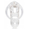Cage de chasteté ManCage Modèle 26 - 11.5 x 3.5 cm Transparente
