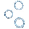 Pack de 3 mini cockirngs souples transparents