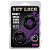 Lot de 2 cockrings souples Donut Noir