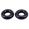 Lot de 2 cockrings souples Donut Noir