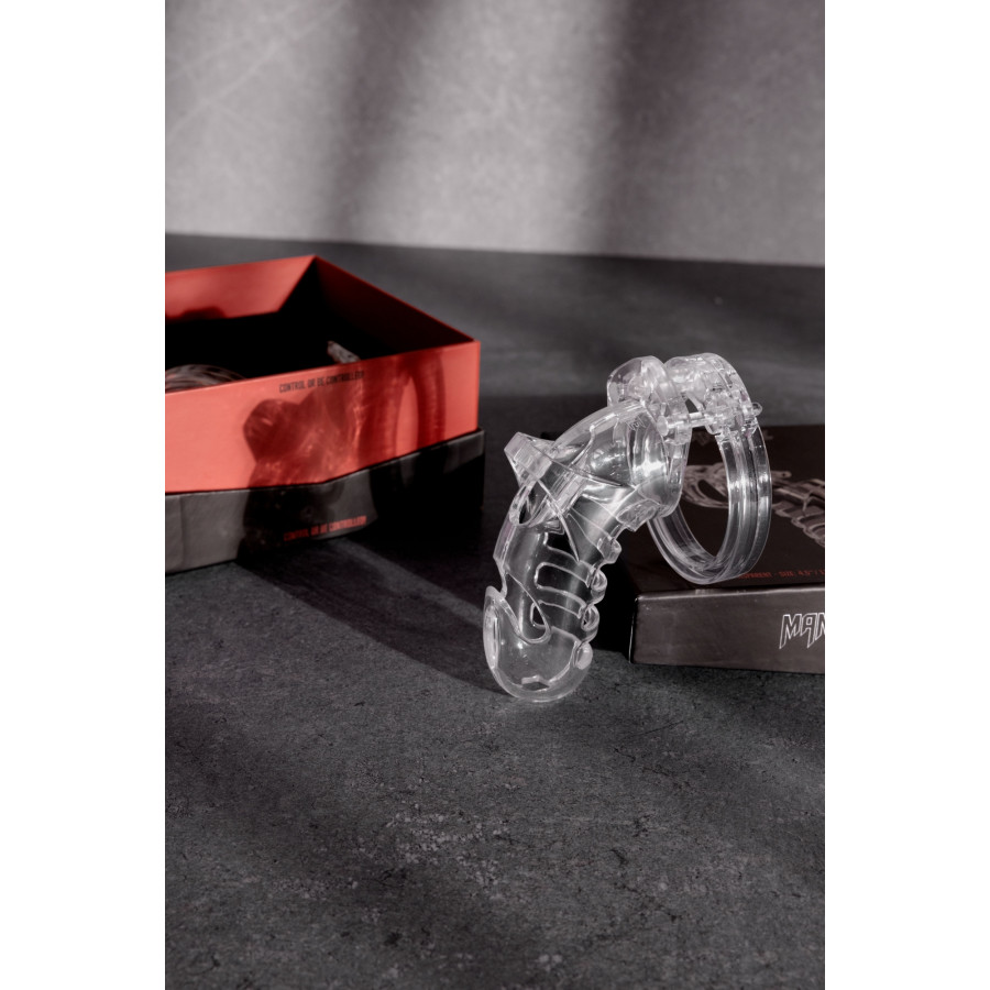 Cage de chasteté ManCage Modèle 26 - 11.5 x 3.5 cm Transparente