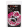 Lot de 2 Cockrings Transparents avec Billes