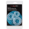 Lot de 3 cockrings Ring Set Transparents