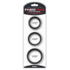 Pack de 3 cockrings silicone SiliRing Noirs