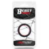 Cockring silicone Beast Rings 36mm Noir-Rouge