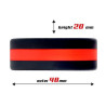 Cockring silicone Beast Rings 36mm Noir-Rouge
