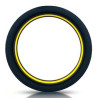 Cockring silicone Beast Ring 36mm Noir-Jaune