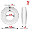 Lot de 3 cockrings souples Beast Rings Transparents