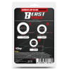 Lot de 3 cockrings souples Beast Rings Transparents