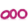 Lot de 3 cockrings Willy Rings Rose