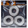 Lot de 3 cockrings Fat Willy Transparents