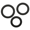 Lot de 3 cockrings silicone Lust Noirs