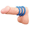 Lot de 3 cockrings Lust Bleus