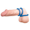 Lot de 3 cockrings Lust Bleus