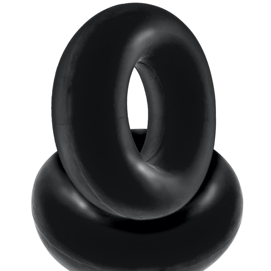 Lot de 2 cockrings Stiffy Bulge Noirs