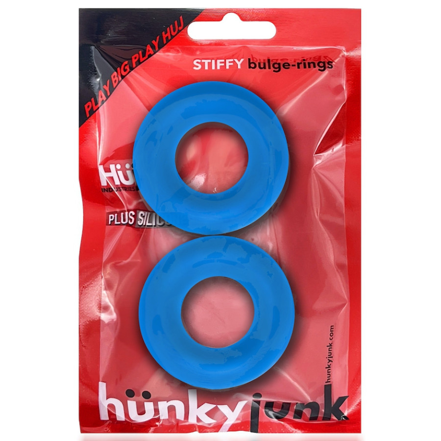 Lot de 2 cockrings Stiffy Bulge Bleus