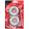 Lot de 2 cockrings Stiffy Bulge Transparents