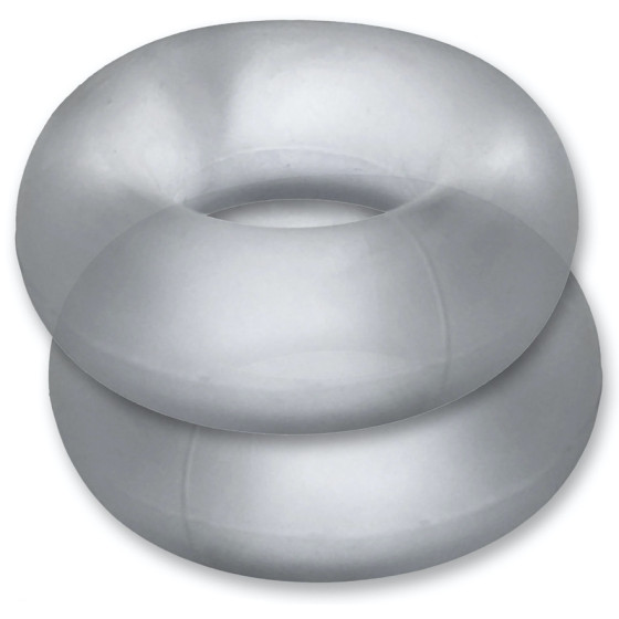 Lot de 2 cockrings Stiffy Bulge Transparents