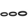 Lot de 3 cockring Silicone Set Ring Noirs