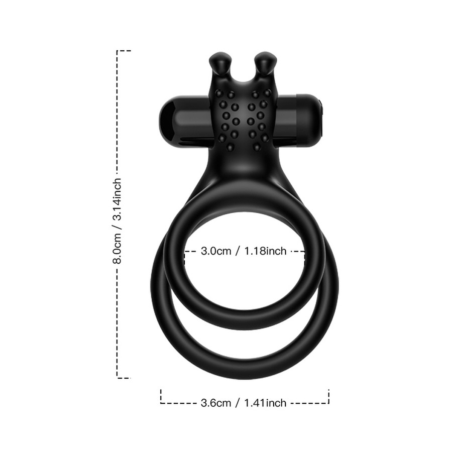 Cockring vibrant Traveler Double Anneau 30-37mm