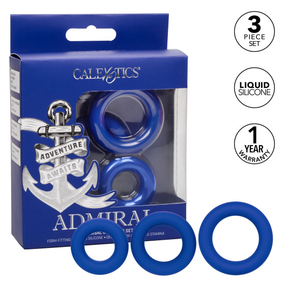 Lot de 3 cockrings Universal Ring Admiral